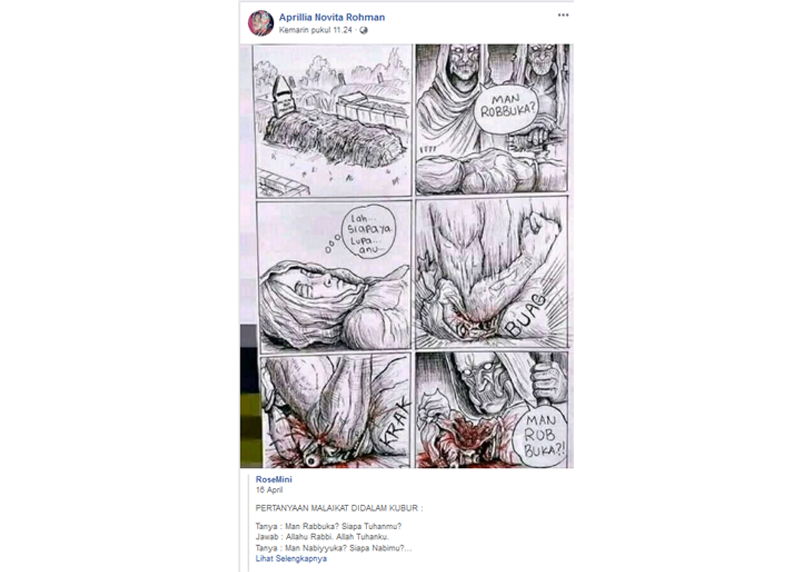 Sehari Sebelum Kecelakaan, Korban Buat Status Alam Kubur