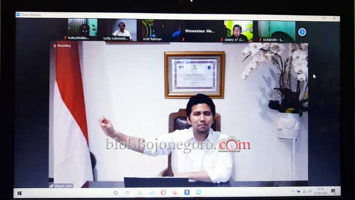 Wagub Jatim Halal Bi Halal dengan AMSI Jatim