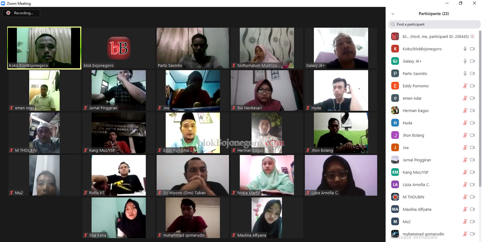 Blok Media Grup Meeting Virtual, Siapkan Ultah 9 Tahun bB