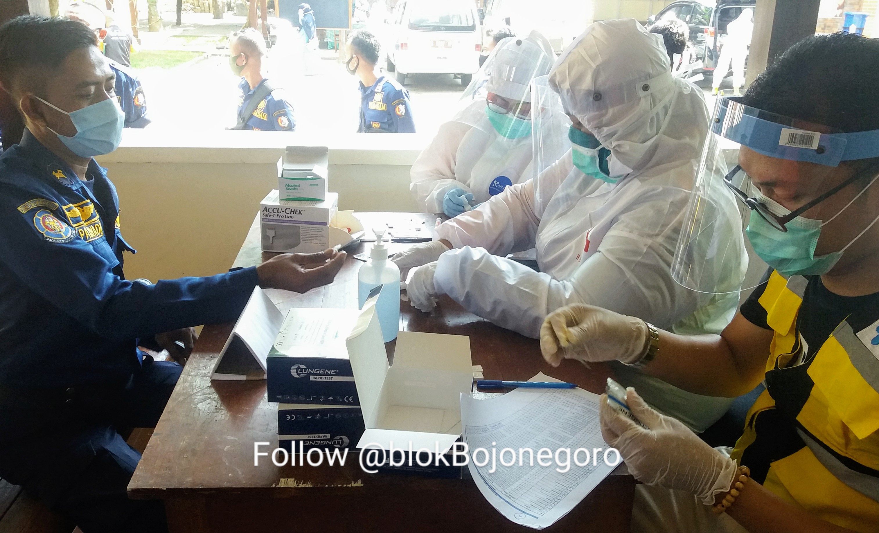 Pegawai 4 OPD Ikuti Rapid Tes