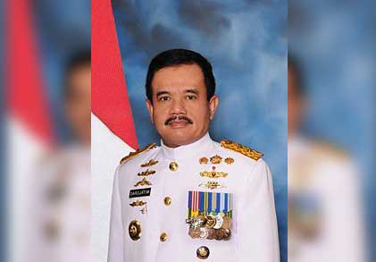 Laksamana Muda TNI Sri Mohamad yang Mejabat Pangarmatim