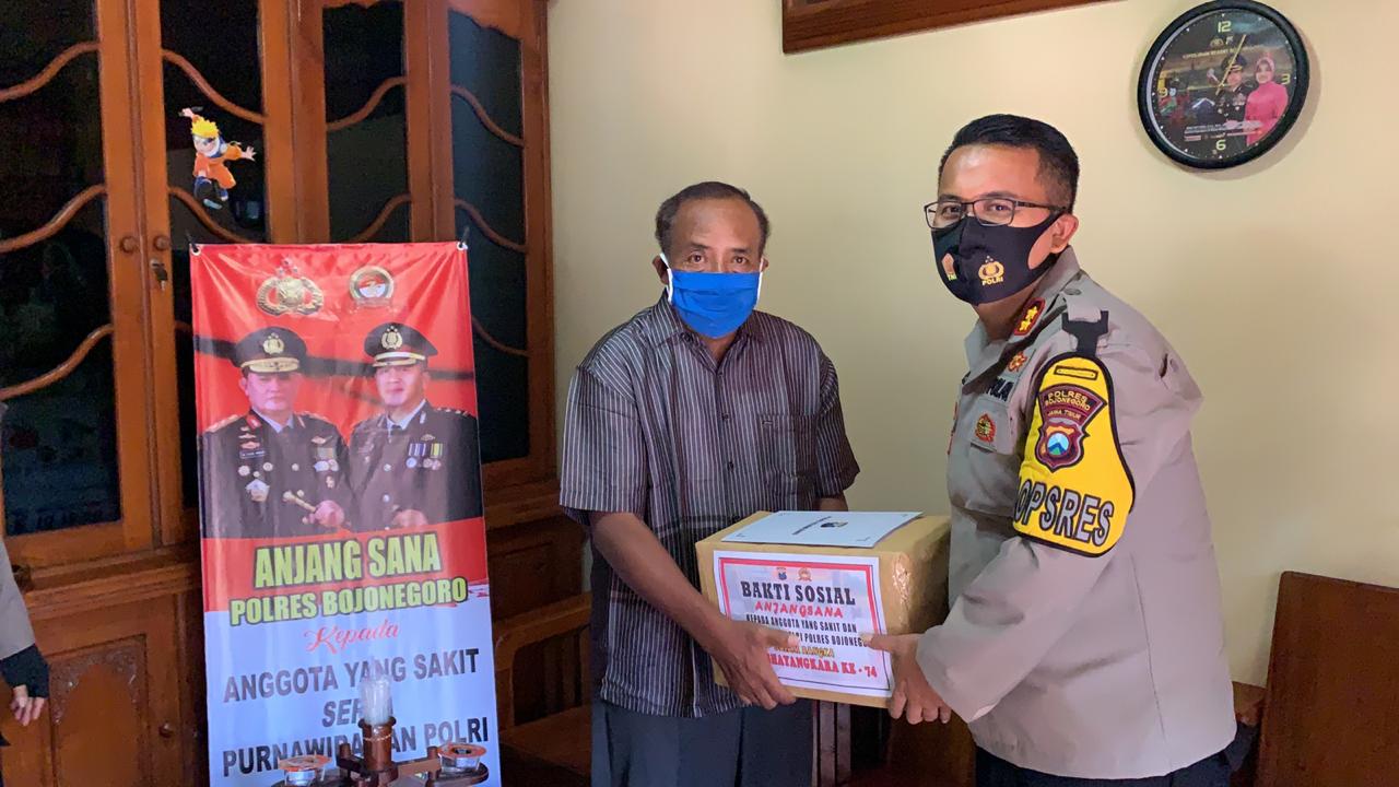 Polres Kunjungi Anggota dan Purnawirawan yang sakit