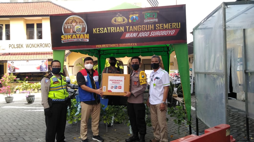 Pertamina Salurkan 1.200 Masker Kain, Mendukung Program Kampung Tangguh