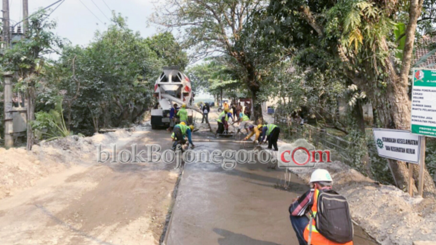 121 Km Jalan di Bojonegoro Tahun 2020 Rigid Beton