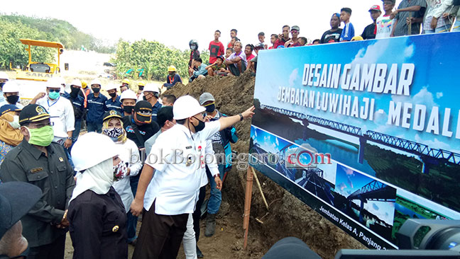 Desain Gambar Jembatan Luwihaji - Medalem