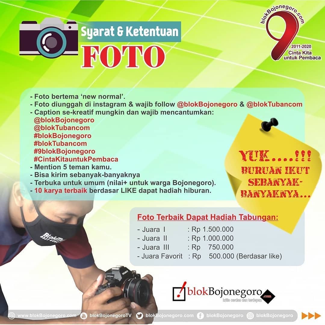 Lomba Foto 9 Tahun bB, ini Syarat dan Ketentuannya