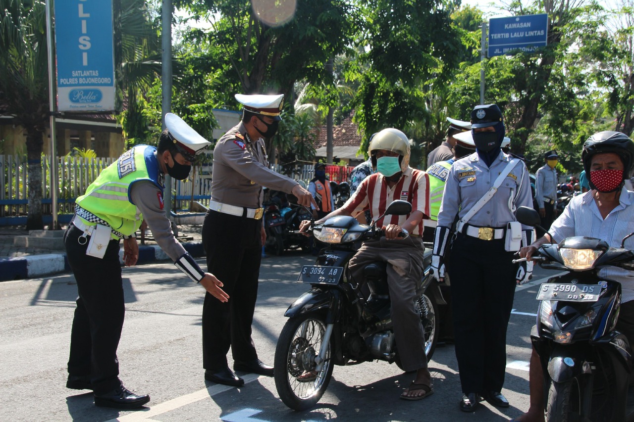 Polres dan Dishub Bojonegoro Siapkan Grid Bagi Pengendara Motor