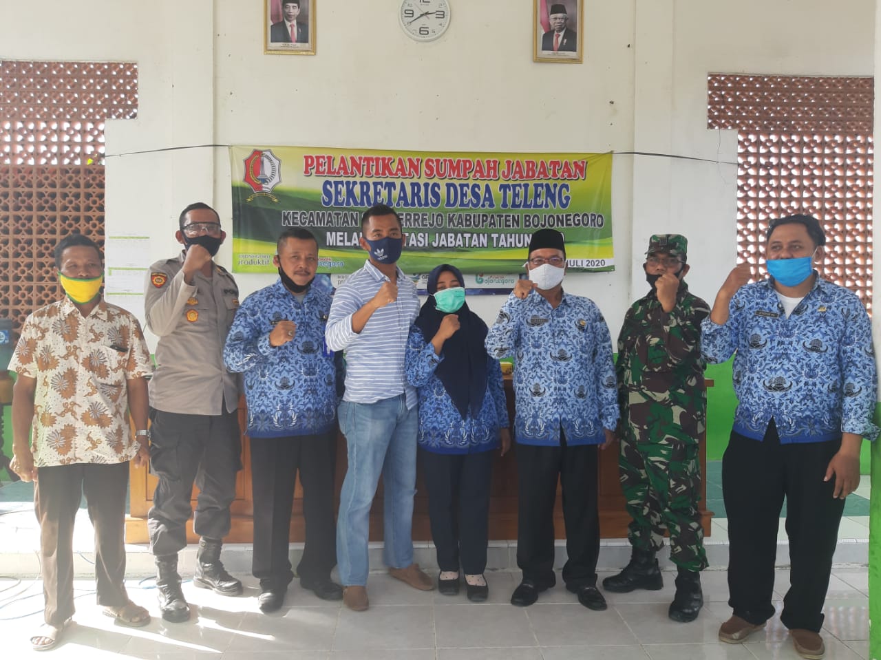Pelantikan Sekdes, Kapolsek Sumberrejo Harap Kinerja Pemdes Efektif