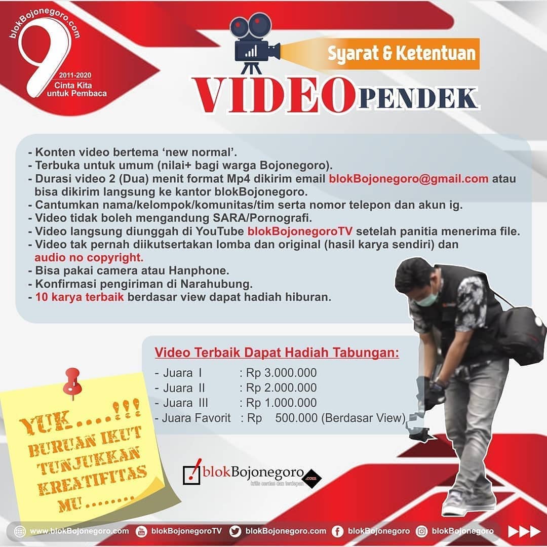 Ditutup, 50 Video New Normal Tayang di blokBojonegoroTV