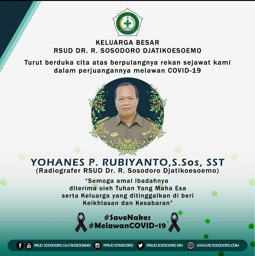 Selamat Jalan Pak Yohanes Kepala Ruang Radiologi RSUD Bojonegoro