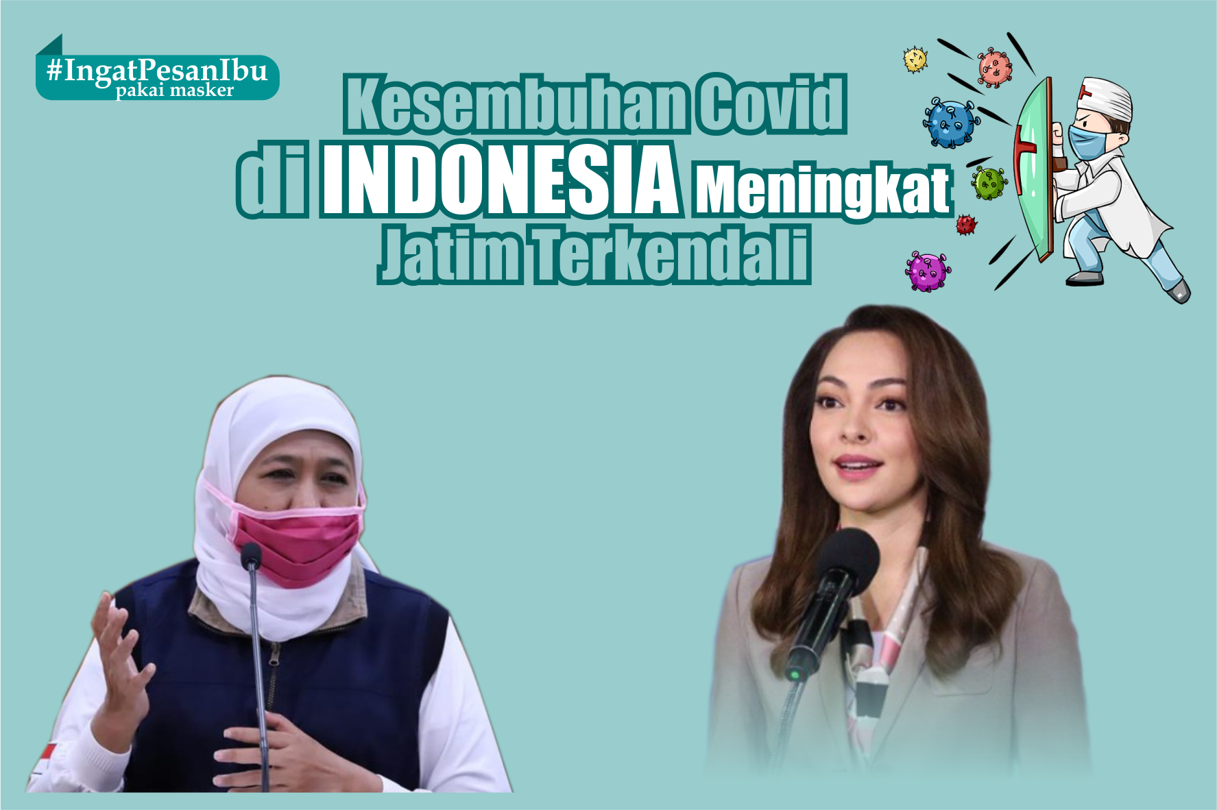 Gubernur Sebut Covid-19 Jatim Terkendali