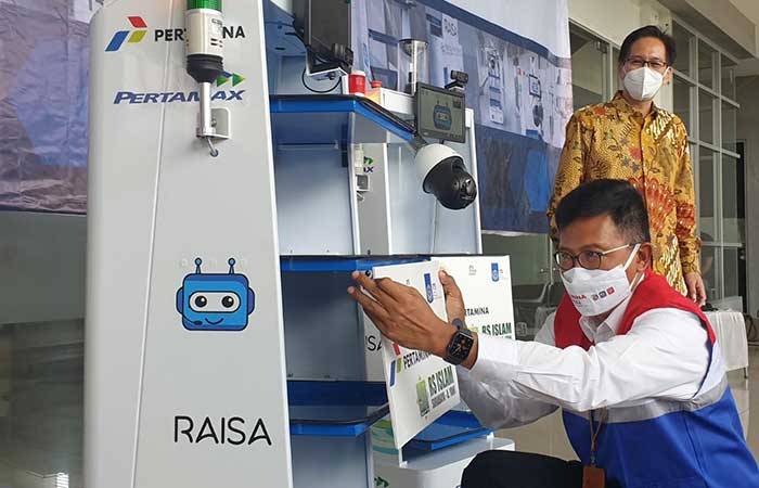 Bantu Nakes Tangani Covid-19, Pertamina Serahkan RAISA ke RSI Surabaya - A. Yani
