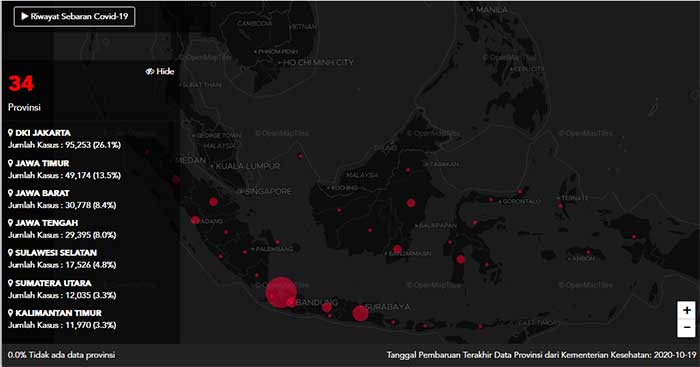 Kasus Baru Covid-19 di Indonesia juga Bertambah 3.373  Orang