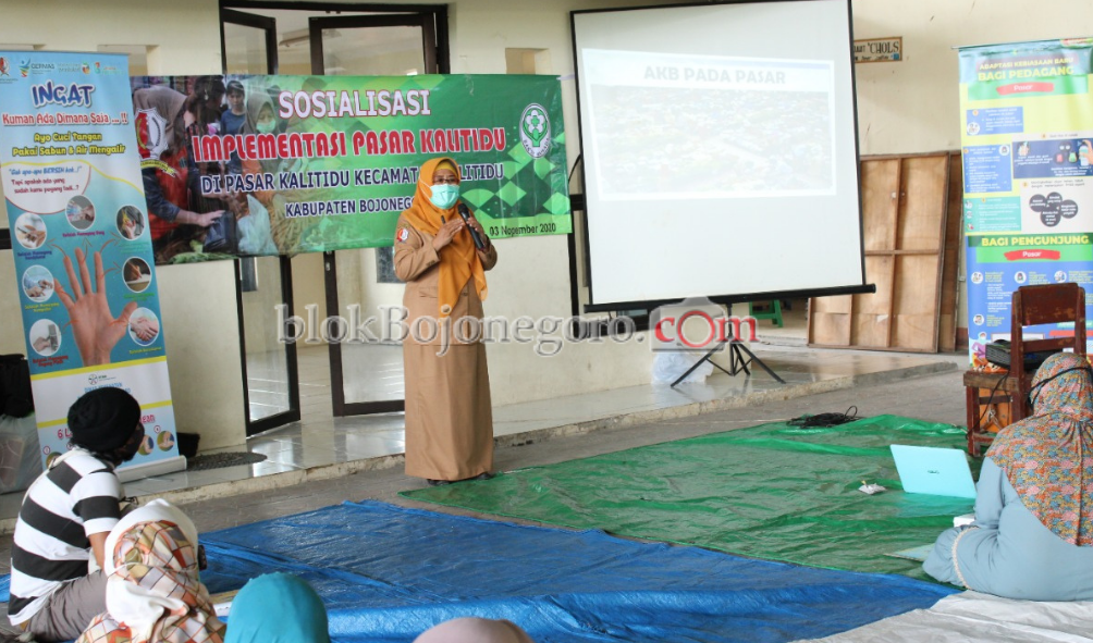 Terapkan Pasar Sehat, Dinkes Bojonegoro Ingkatkan Pentingnya Prokes