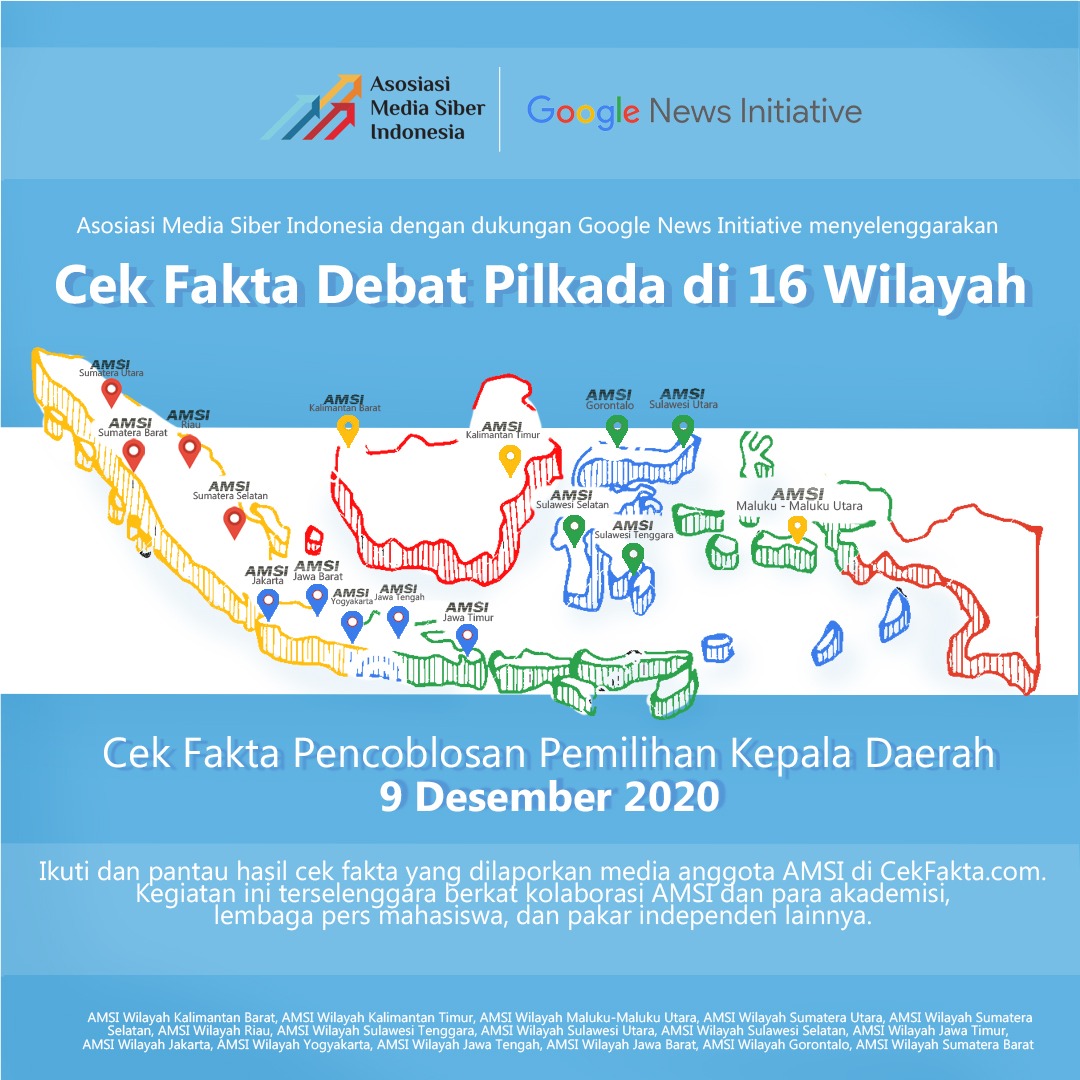 AMSI Gelar Cek Fakta Pilkada 2020 di 16 Wilayah