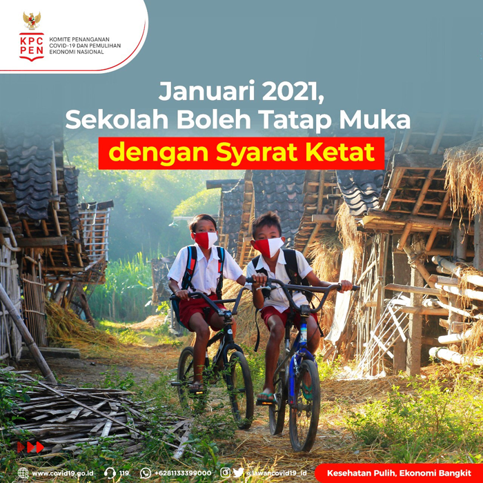 Januari 2021, Sekolah Boleh Tatap Muka