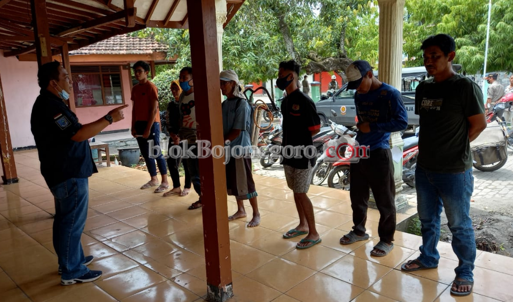 36 Pelanggar Prokes di Ngasem Diberikan Sanksi Sosial