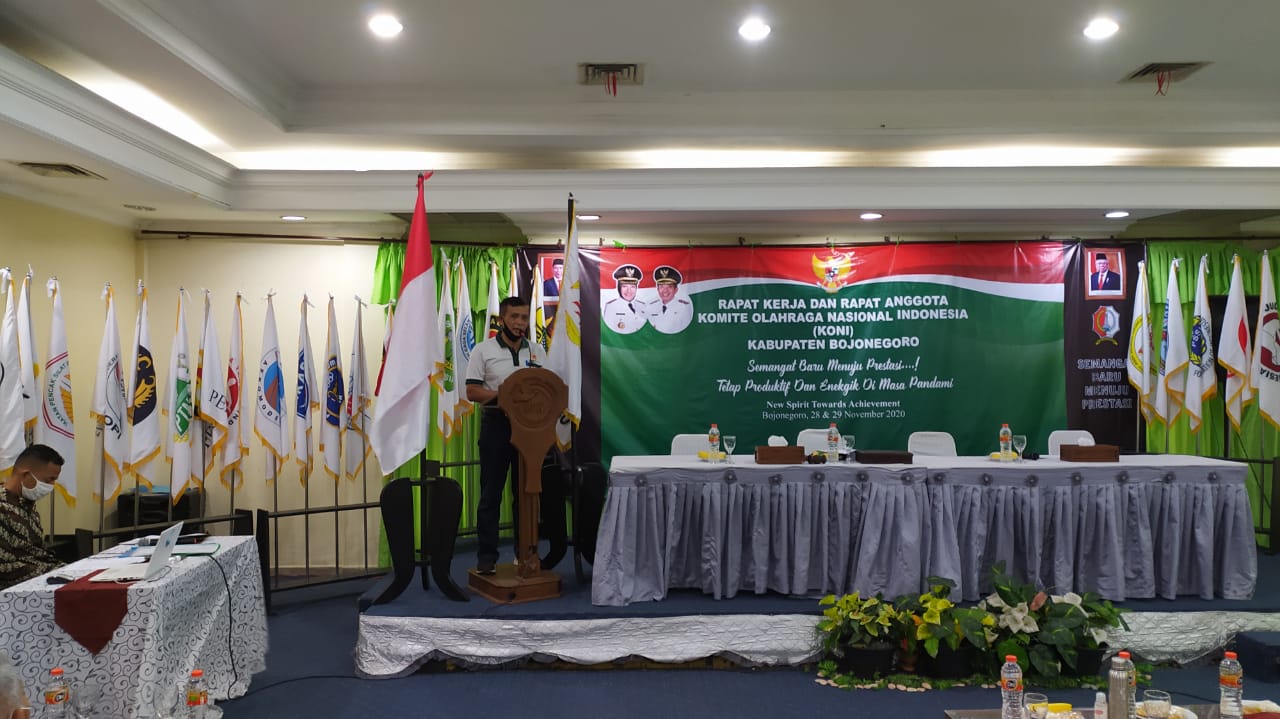 Rakor KONI, Bahas Evaluasi dan Penyusunan Program Kerja 2021