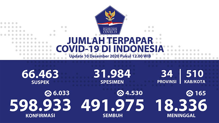 Total Pasien Sembuh di Indonesia Sudah Berjumlah 491.975 Orang