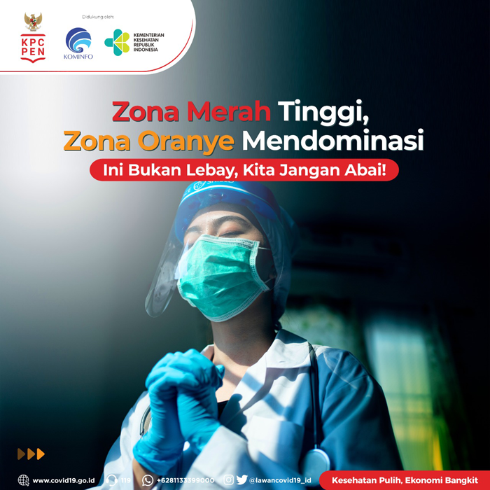 Zona Merah Tinggi, Zona Oranye Dominasi