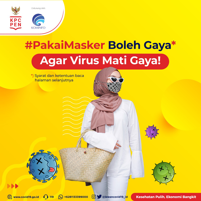 Pakai Masker Boleh Gaya, Agar Virus Mati Gaya
