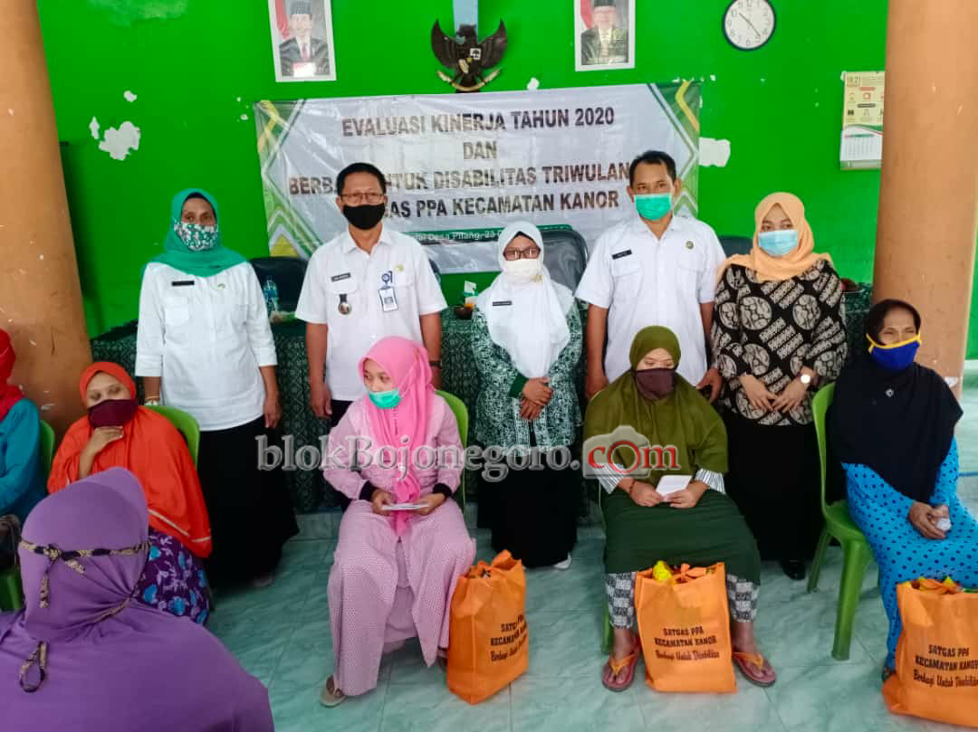 Satgas PPA Kanor Evaluasi dan Berbagi ke Disabilitas