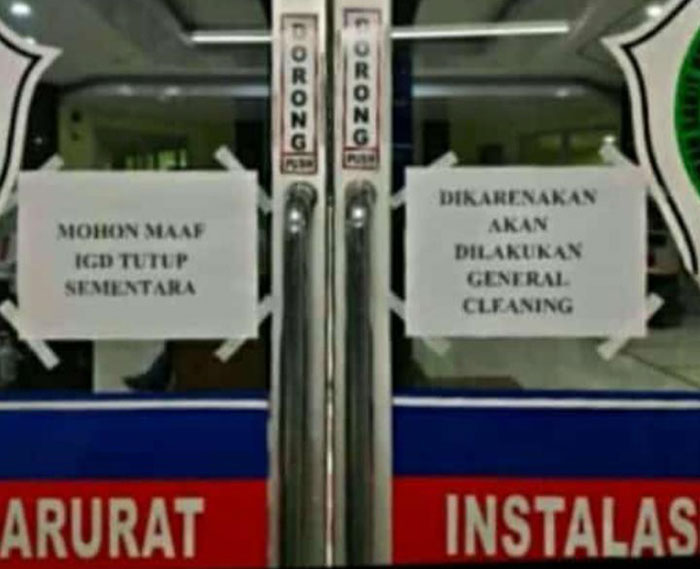 Pelayanan IGD RSUD Dr. R. Sosodoro Djatikoesoemo Ditutup Sementara