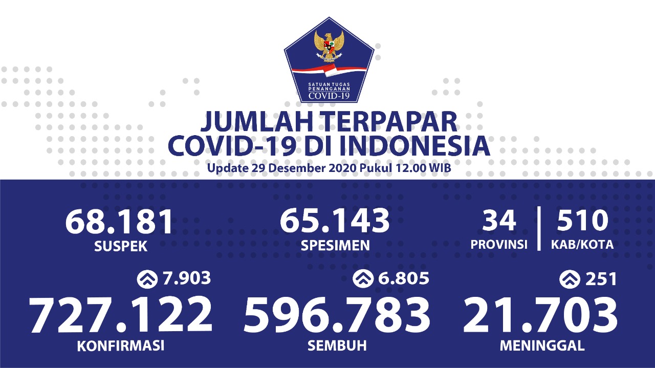 Pasien Sembuh Covid-19 di Indonesia Terus Bertambah Menjadi 596.783 Orang