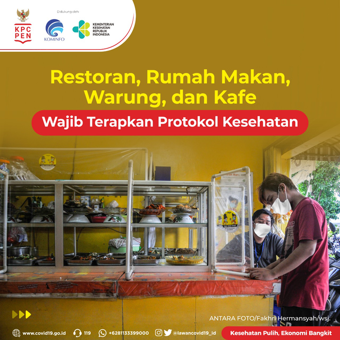 Warung Modern dan Tradisional Wajib Terapkan Prokes