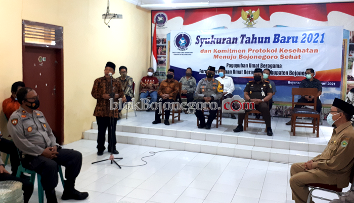 Lintas Agama di Bojonegoro Komitmen Terapkan Prokes