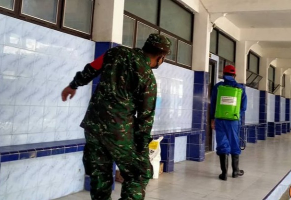 BPBD Lakukan Penyemprotan Disinfektan