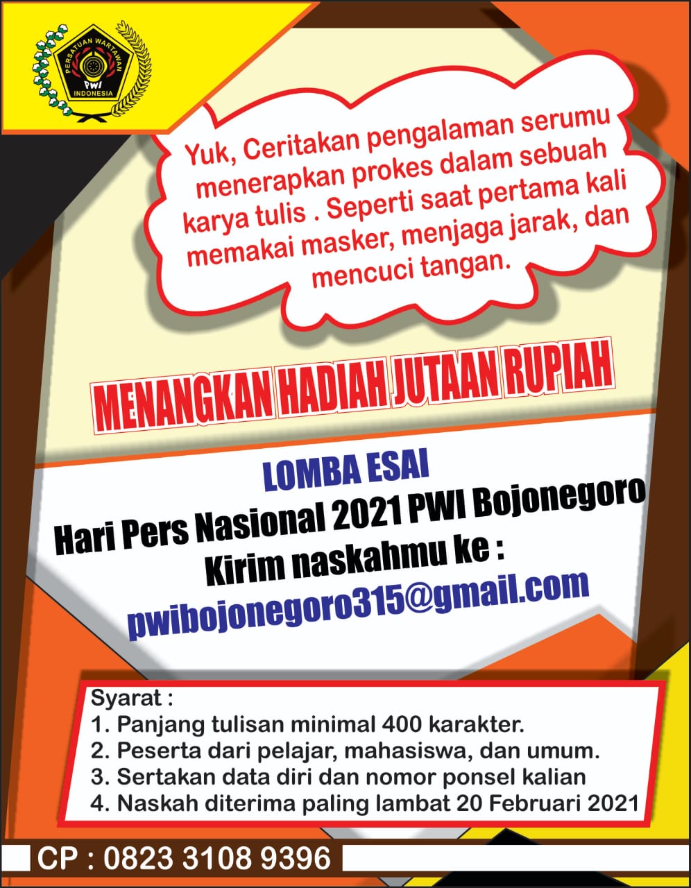 Antusiasme Peserta Tinggi, Naskah Lomba Esai Mulai Masuk
