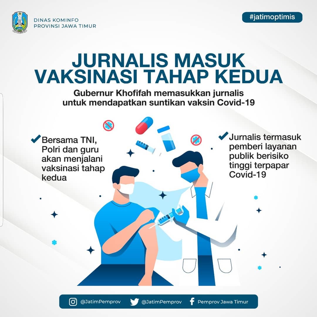 Jurnalis Masuk Vaksinasi Tahap Kedua