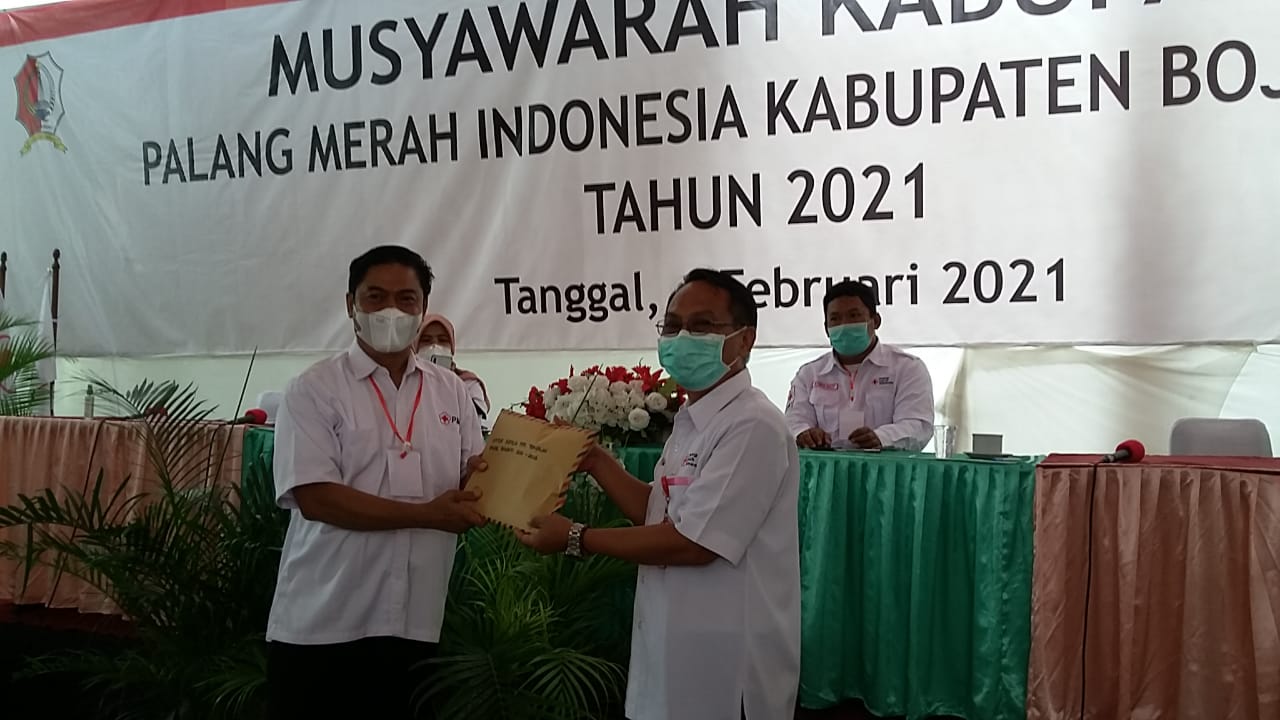 Aklamasi , Ahmad Hernowo Terpilih Sebagai Ketua PMI Bojonegoro Periode 2021-2026