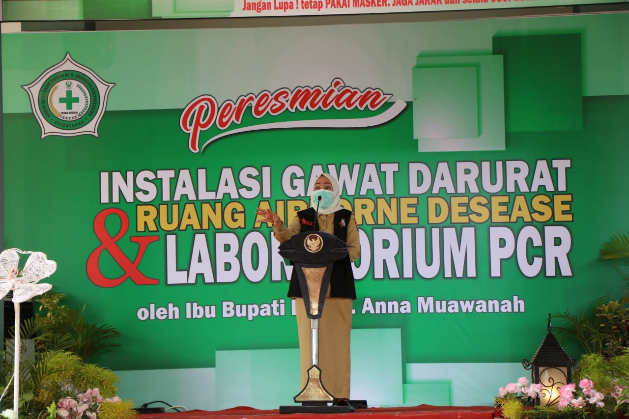 IGD Airborne Disease RSUD Bojonegoro Diresmikan, ini Harapan Bupati Anna