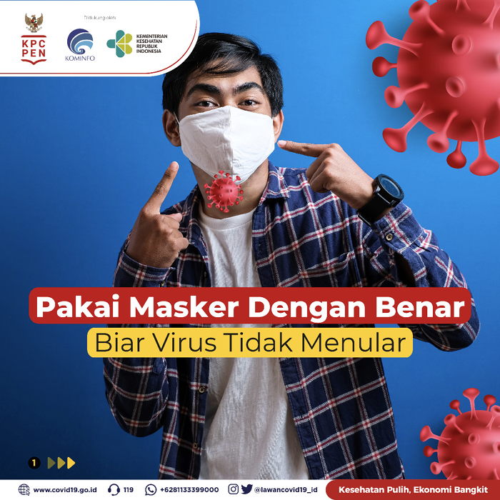 Pakai Masker dengan Benar Agar Virus Tak Menyebar