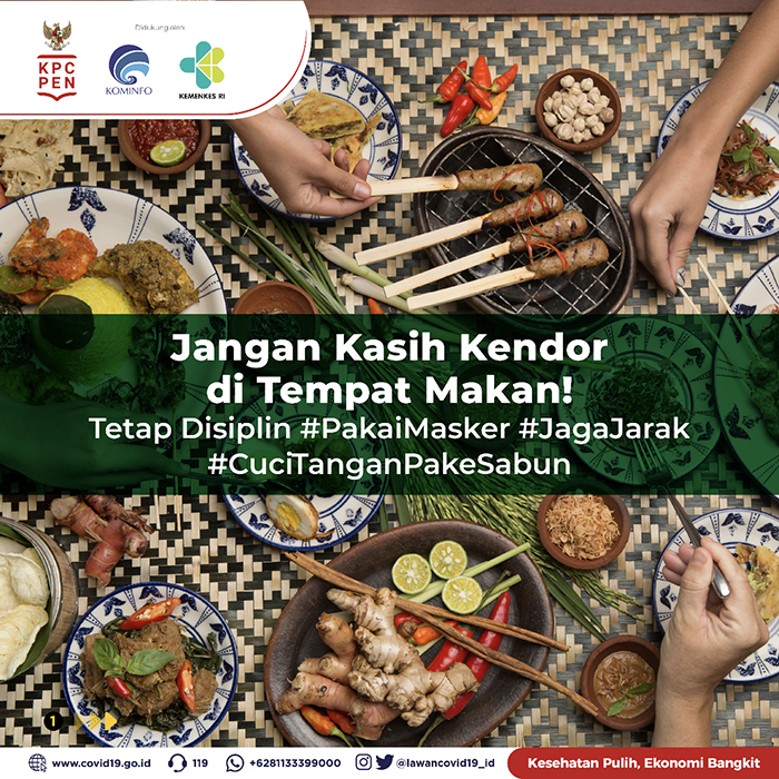 Jangan Kasih Kendro di Tempat Makan dengan Disiplin Prokes