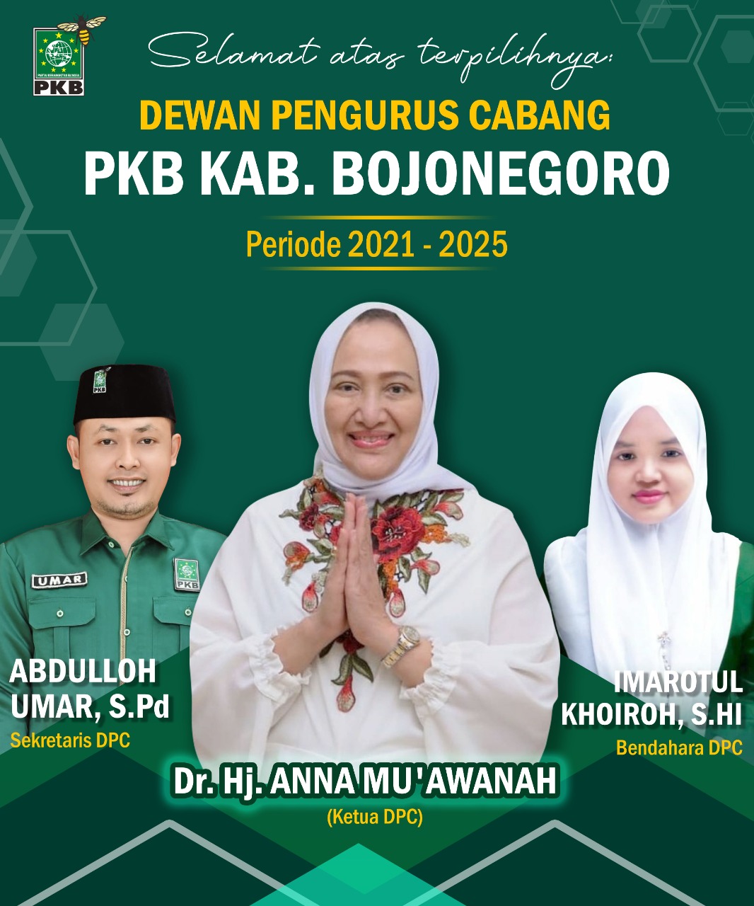 Muscab, Anna Mu'awanah Terpilih Jadi Ketua DPC PKB Bojonegoro