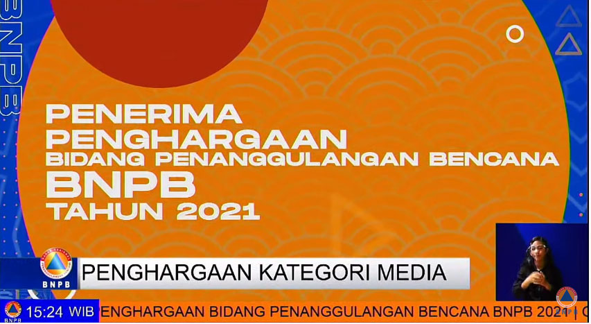 blokBojonegoro.com Mendapat Penghargaan dari BNPB