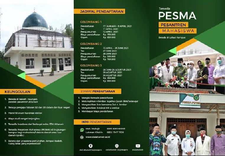 Tahun Ajaran Baru, STAI ATTANWIR Buka Pendaftaran Gelombang 1