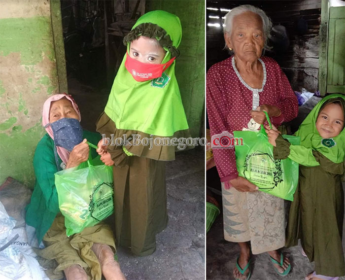 Peringati Isra Mi'raj, Anak KB/RA Adakan Baksos