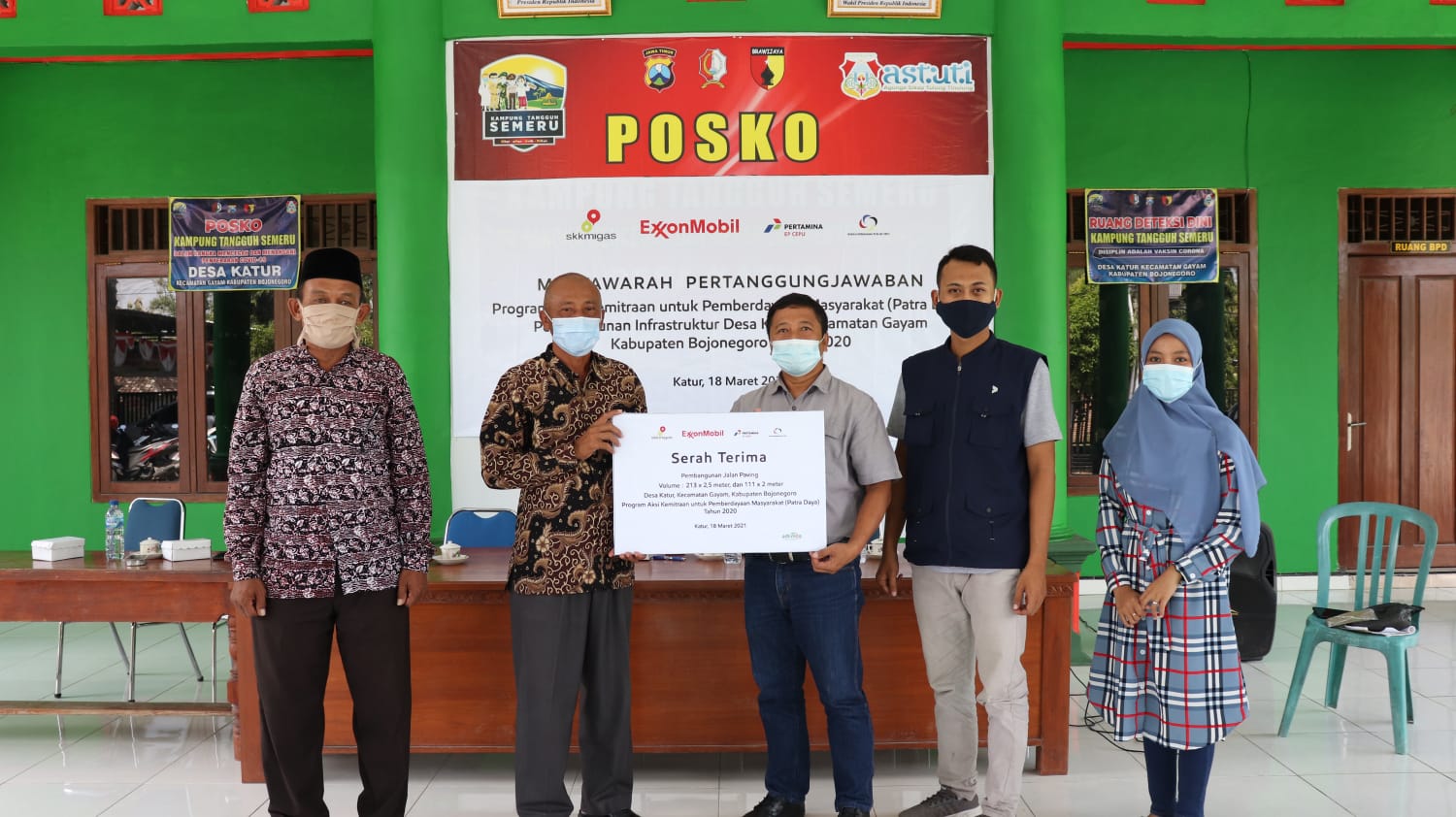 EMCL dan Ademos Laksanakan Serah Terima Pembangunan Infrastruktur