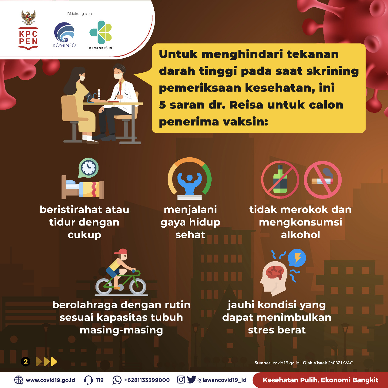 5 Tips Hindari Tekanan Darah Tinggi Saat Akan Vaksin Covid-19