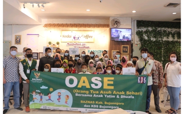 Oase BAZNAZ, Ajak Yatim-Piatu Belanja Kebutuhan Lebaran