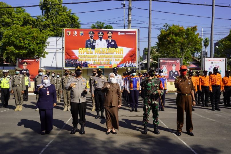 Polres Bojonegoro Apel Kesiapan Pengamanan Larangan Mudik Lebaran
