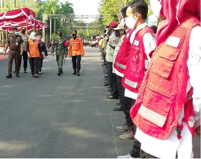 Energik, Relawan PMI Ikuti Apel Kesiapsiagaan Bencana