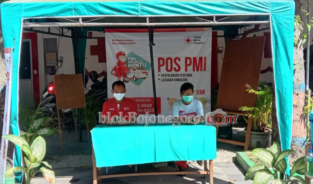 Jelang Idul Fitri PMI Bojonegoro Dirikan Pos Siaga
