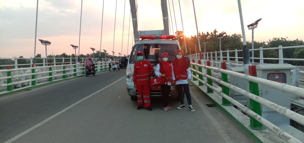 Patroli PMI Bojonegoro Himbau Masyarakat Terapkan Protokol Kesehatan