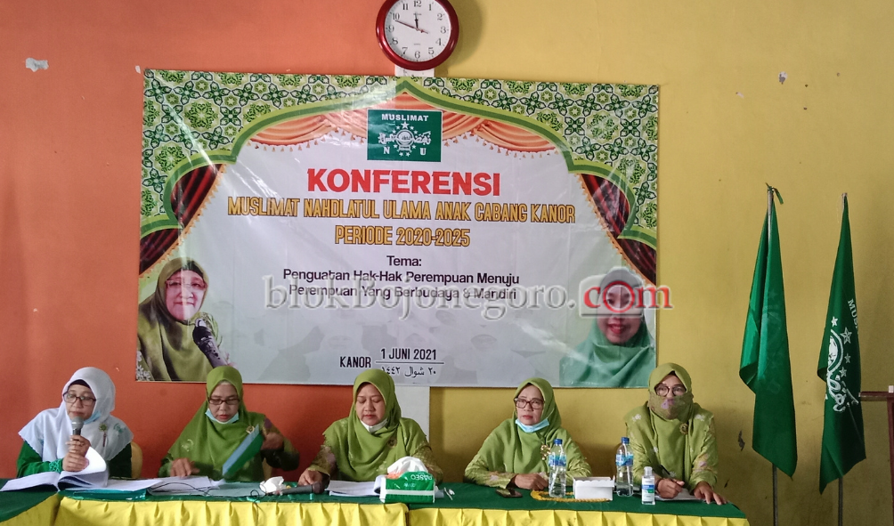 Konfrensi PAC Muslimat NU Kanor, Hj. Durrotus Sa'adah Terpilih Kembali