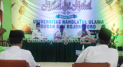 Kuatkan Ukhuwah Antar Civitas Akademika, UNU Sunan Giri Bojonegoro Gelar Halal Bihalal
